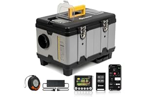 TB10PRO 8KW 12V 24V 110V TOOLBOX Portable Diesel Air Heater, Adaptive Plateau Parking Diesel Heater with App Control, CO Alar