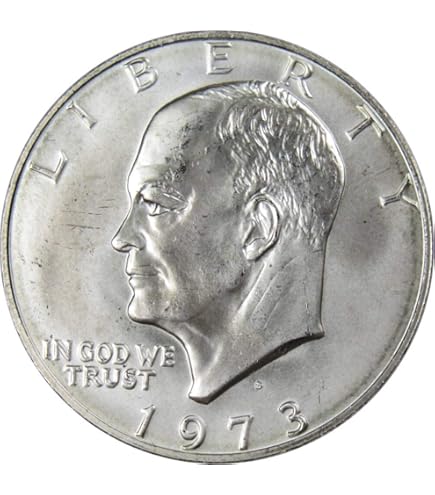 1971 S Eisenhower Dollar BU Uncirculated Mint State 40% Silver IKE
