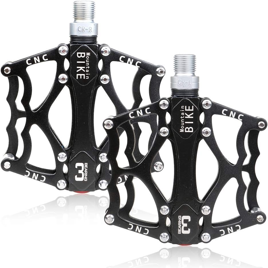 flat black mountain bike