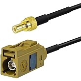 Eightwood Fakra Curry hembra código K a SMB adaptador de antena macho compatible con XM Sirius antena de radio satelital sint