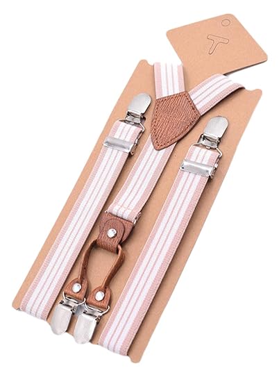 Amazon Mendeng サスペンダー キッズ用 Y型 ずり落ち防止 ストライプ