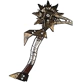 HOTTERCOS 24" Foam Viking Axe LARP Battle Axe Toy Movie Props Weapon for Cosplay Halloween