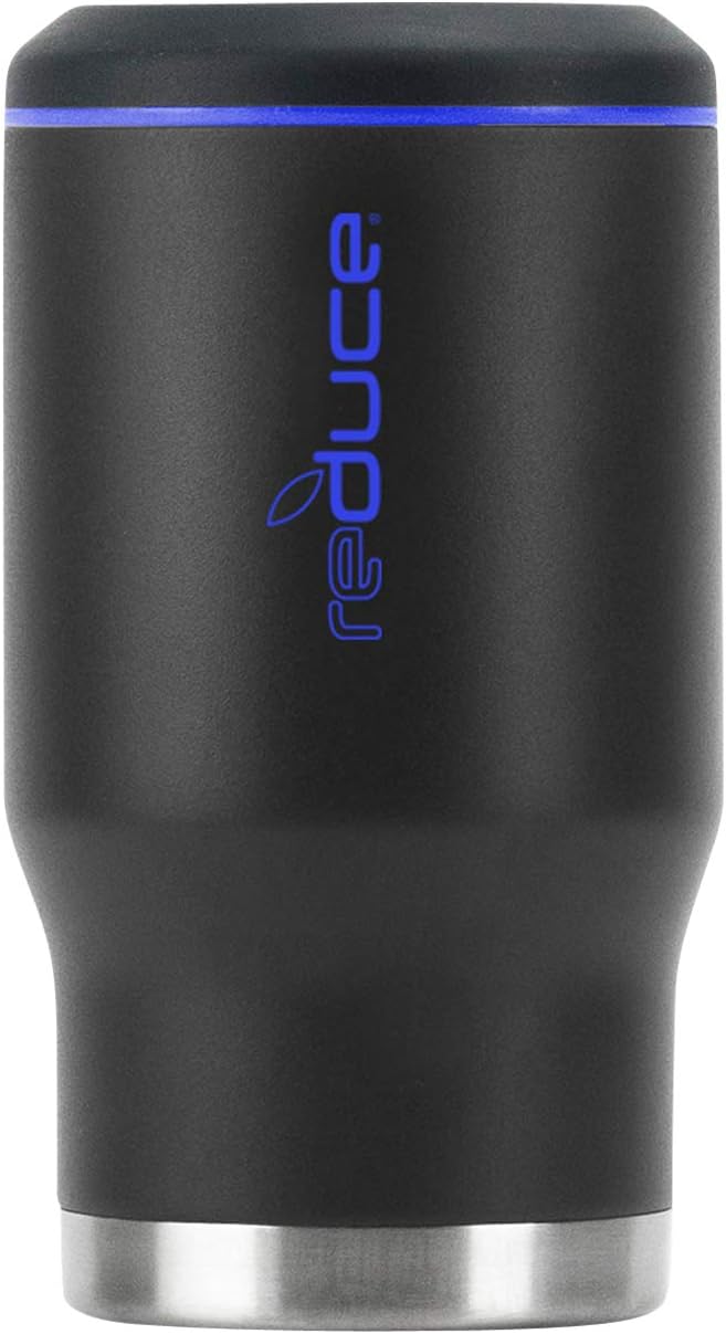 REDUCE 4-in-1 Stainless Steel Bottle and Can Insulator &ndash; This Drink Cooler Keeps Bottles, Cans, Skinny Cans and Mixed Drinks Ice Cold &ndash; Sweat-Free, Perfect for Outdoor Drinking &ndash; Black