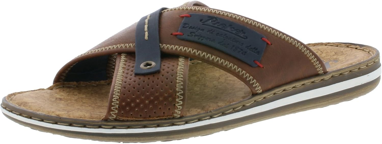 Rieker Mens Shoes 21061 Men's Sandals Clogs & Mules Leather Inner Sole