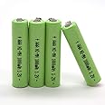 YUTSUJO (4-Pack) 1.2V AAA 600mAh Ni-MH Rechargeable Battery with Solder Tabs for Waterpik Toothbrush Electric Razors Radios Meters Telecom UPS Smart Grid Tools