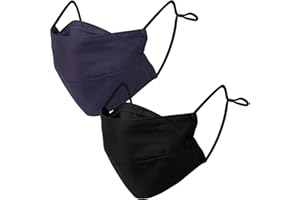 BASE CAMP Reusable Cloth Face Masks 100% Cotton Washable Adjustable Breathable Fabric Mask with Filter Pocket