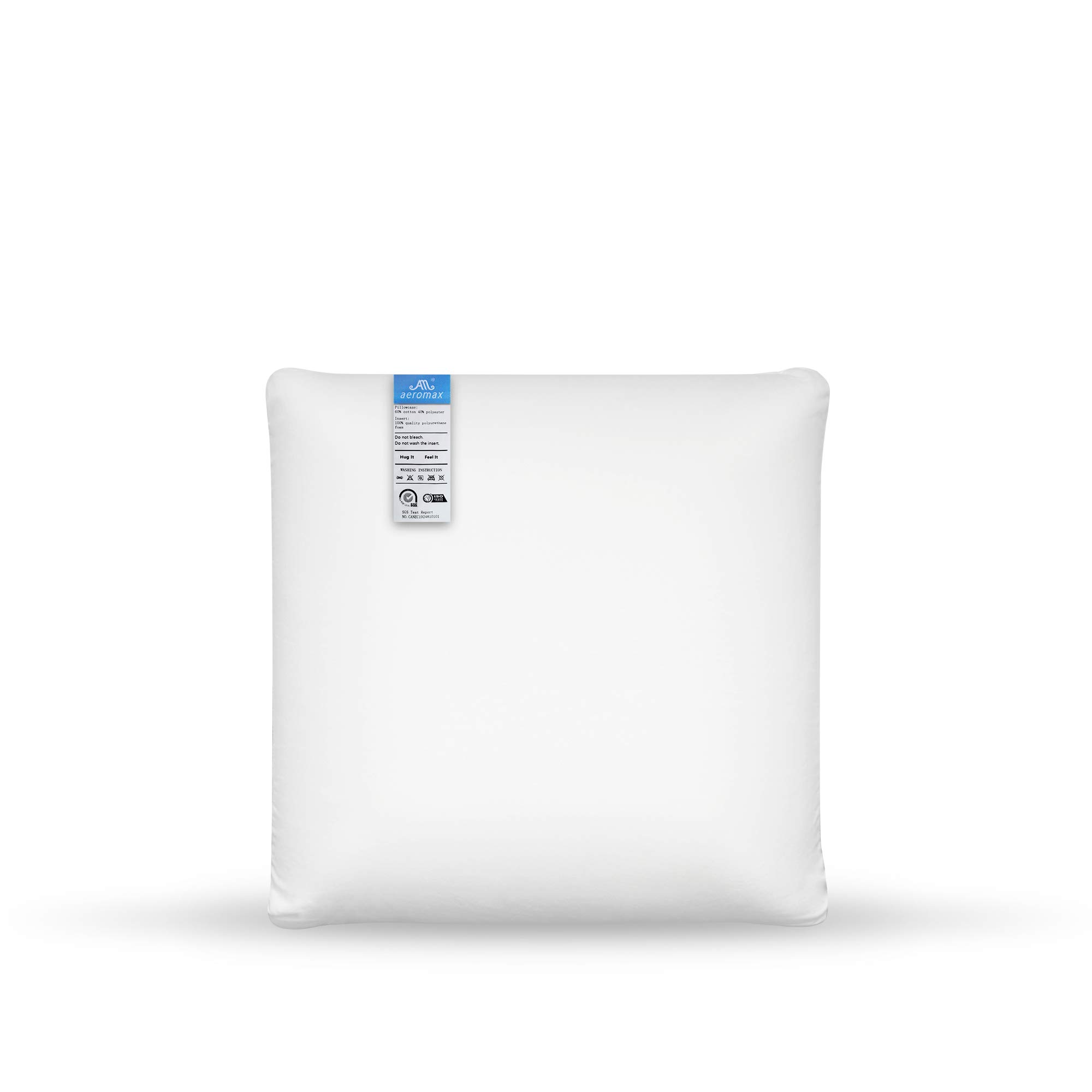 Am aeromax memory foam throw pillow insert 16 x 16 pillow insert with