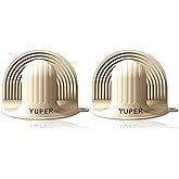 YUPER Silicone Oven Mitts 2Pcs, Heat Resistant Mini Short Small Kitchen Gloves, Cute Pot Holders for Baking & Cooking, Non-Slip Silicone Cooking Mitts (Beige)