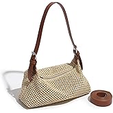 Casual Beach Tote Bag, Straw Beach Bag Fashion Shoulder Bag Crossbody Bag, For Beach Picnic Vacation