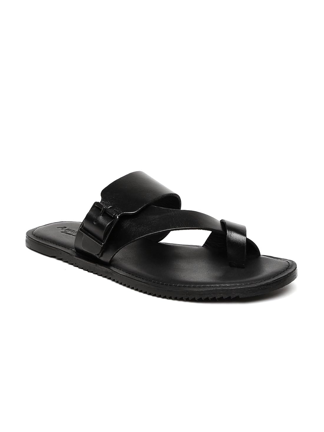 amster mens black geniune leather comfort sandals