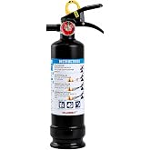 Ougist Car Fire Extinguisher, 1-A:10-B:C, FF1KG, 2.5lb Dry Chemical, 1 Pack | Automotive Multi-Purpose Extinguisher for Small Vehicle Fires In Cars, Trucks and Rvs; Compact Body with Quick-Release Handle