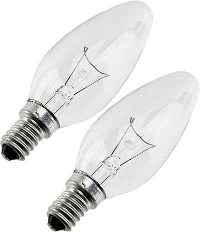 Dimplex Electric Heater Fire Candle Bulbs 40W Pack of 2 for Many Models