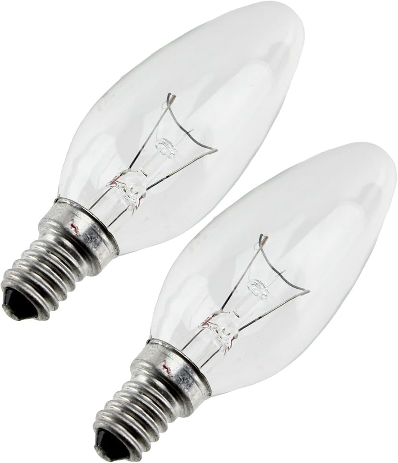 Dimplex Electric Heater Fire Candle Bulbs 40W Pack of 2 for Many Models
