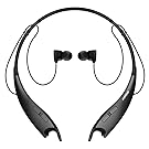 Mpow Jaws V4.1 Bluetooth Headphones Wireless Neckband Headset Stereo Noise Cancelling Earbuds w/Mic-Black