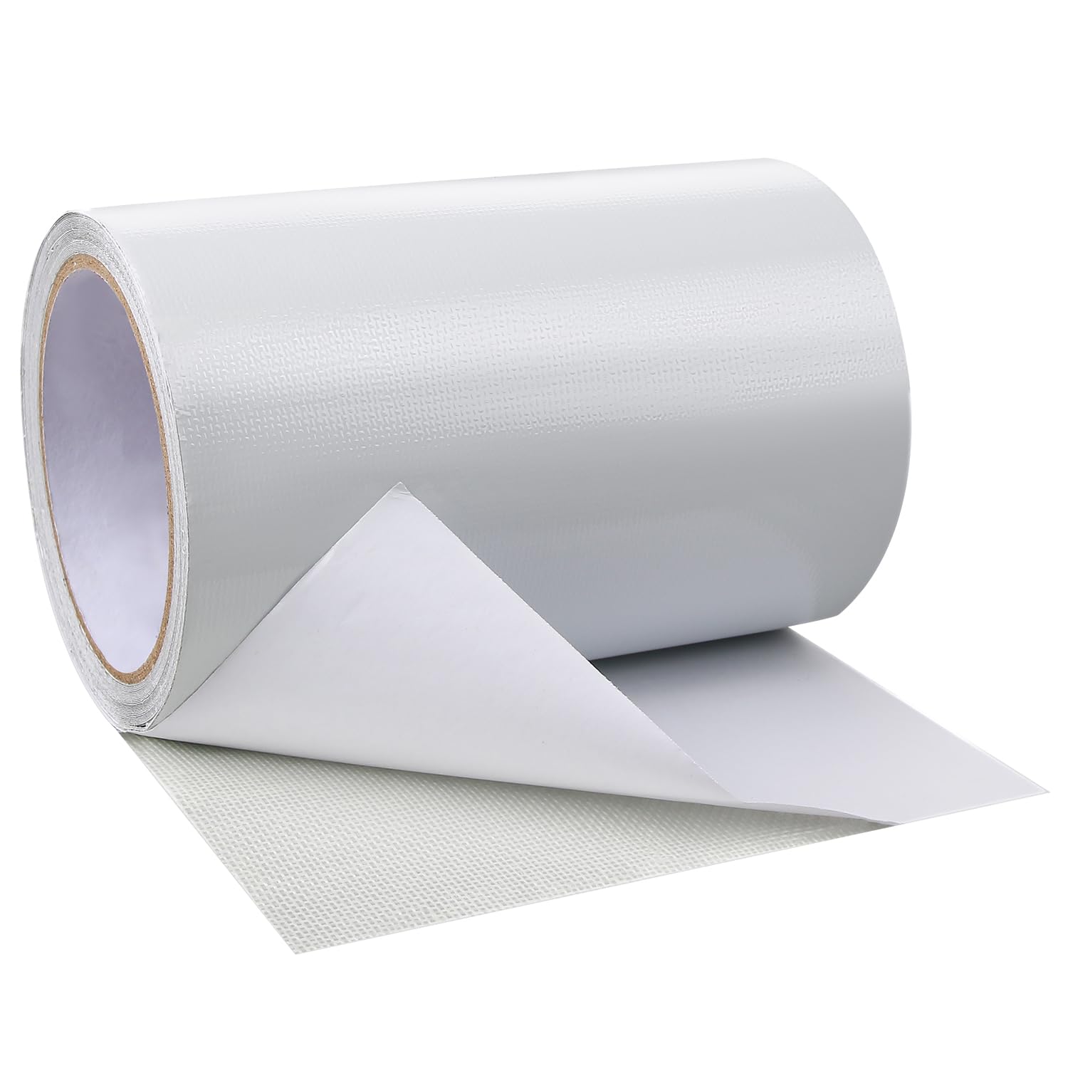 Hosifiy PVC Tarpaulin Tape, 8m x 15cm PVC Tarpaulin Repair Tape for PVC Coated Parasol, Truck Tarpaulin, Nylon, Tent, Awning Fabric White