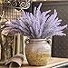 Unilove Artificial Lavender Bouquet Fake Lavender Bunch Purple Lavender Flowers Wedding Decor Decorations Faux Lavender Bundles (8 Bundles)