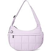Shoulder Bag for Women Small Puffer Purses Crescent Bag Hobo Handbags with Adjustable Strap for Daily
