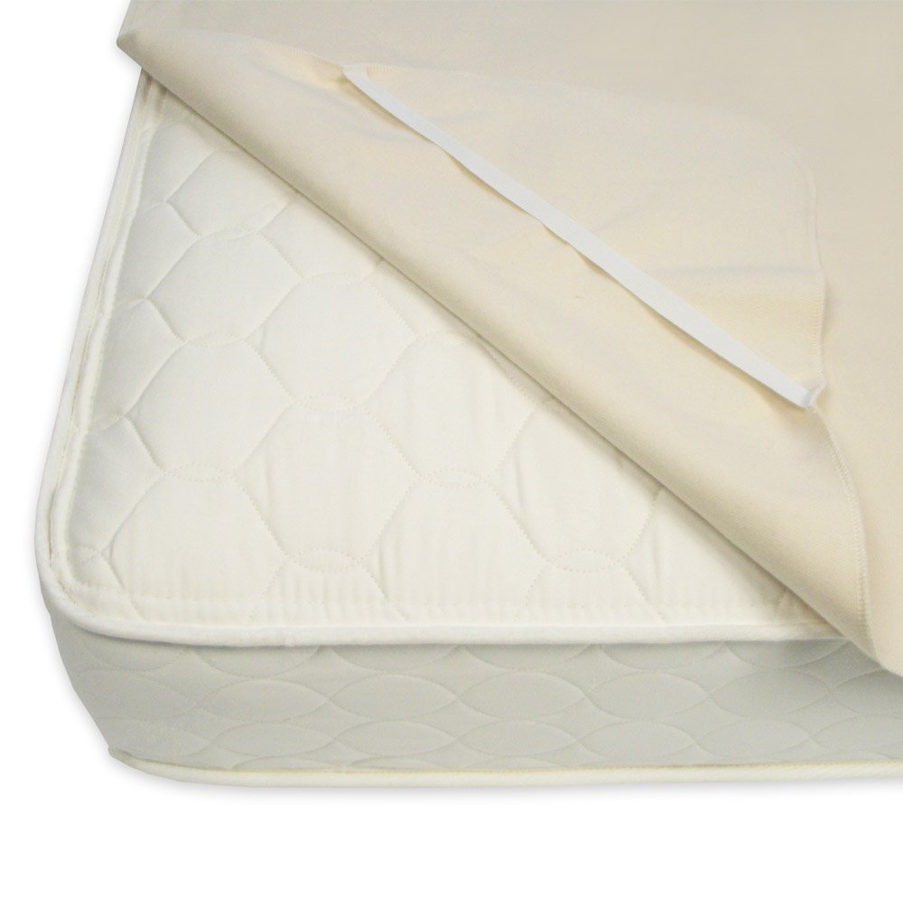 naturepedic waterproof flat crib pad