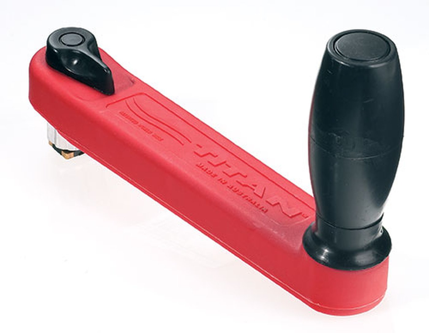Lewmar® 10" Single Grip Winch Handle, Locking, Red with Black Grip