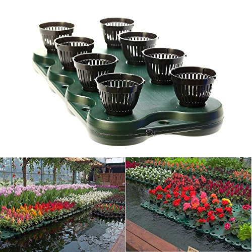 16Plugs /2pcs Aquaponics Floating Pond Planter Basket- Hydroponic Island Gardens by Aquarium Supplies