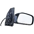 Dependable Direct Passenger Side Mirror Fits Toyota Corolla CE 2003 to 2008, Power Adjust, Non-Heated, Non-Folding, Smooth Black Right Rear View Door Mirror OEM Replacement TO1321178