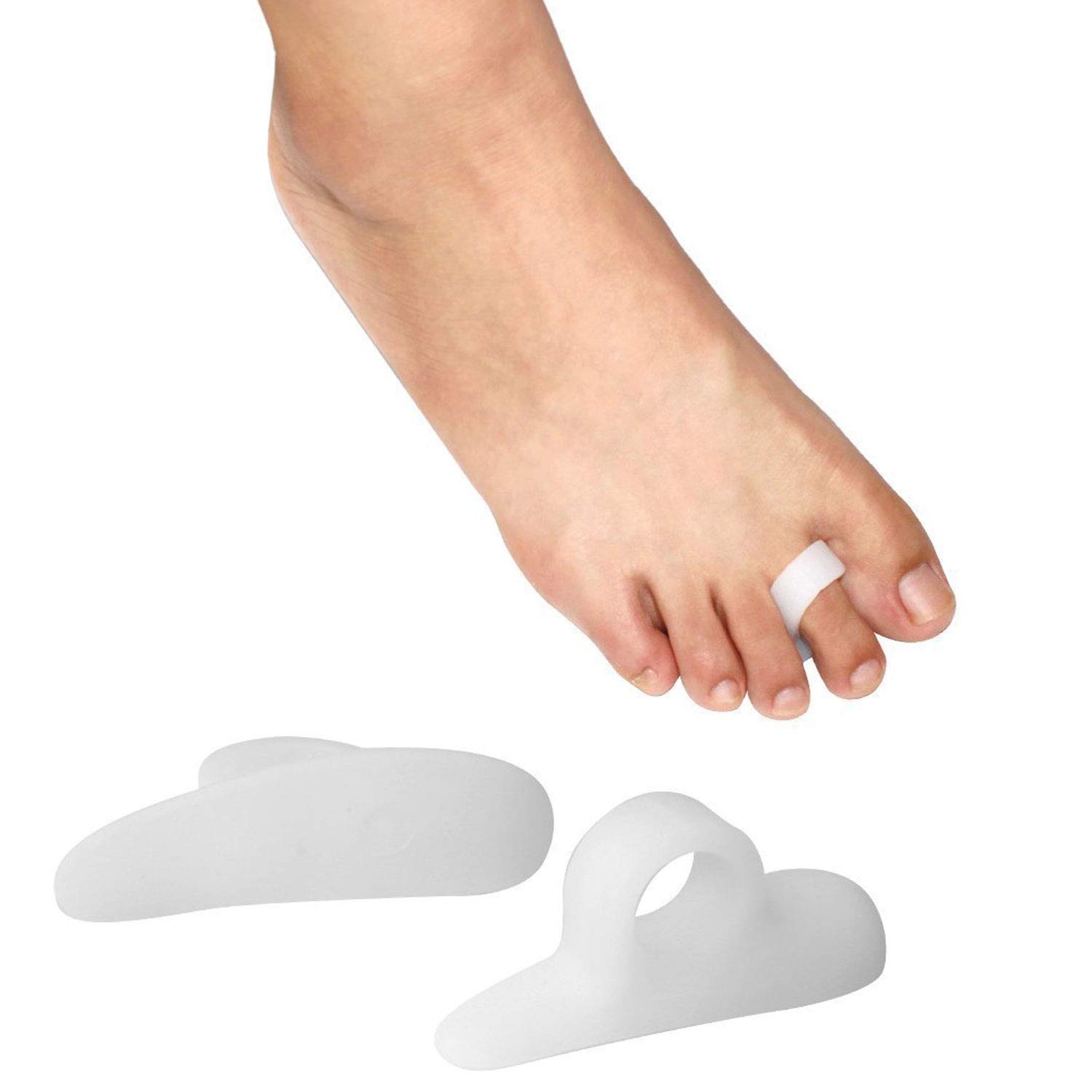 Pedimend™ Silicone Gel Toe Orthotics Crests Pads | Hammer Claw Crooked Mallet Toes Props Straightener Corrector | Under Toe Support | Bunion Corns Blisters Protector - 10 PACK - (5PAIRS))