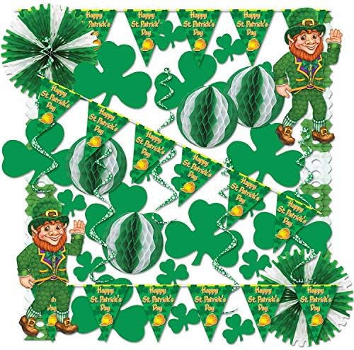Beistle 33605 37-Piece St. Patrick Decorating Kit