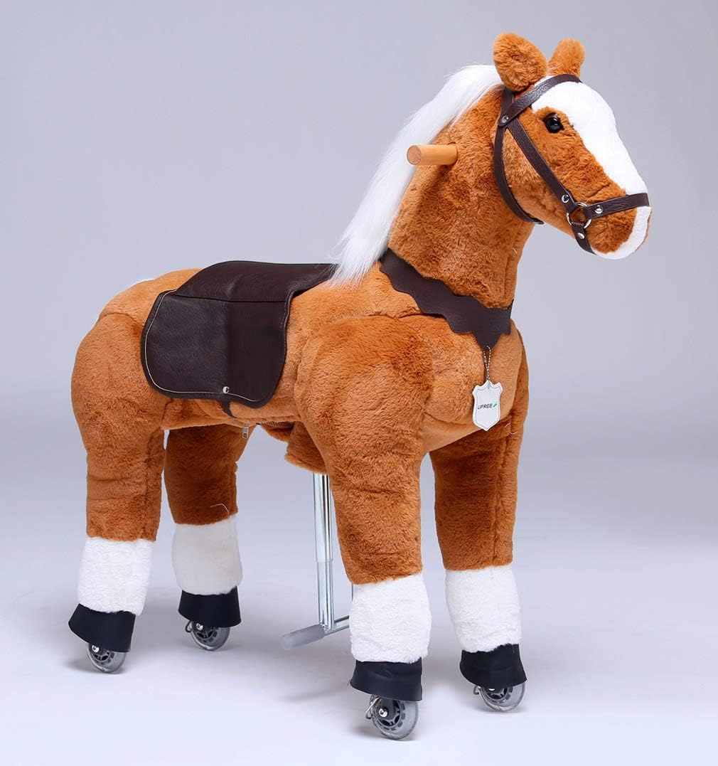 Super Saturday UFREE Horse Best Birthday Present For Girls Action Pony Toy Rocking Horse Large