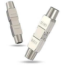 VCELINK Tool-Free RJ45 Coupler Shielded, Tool Less