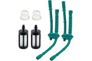 HIPA (Pack of 2) 4140 358 7702 Fuel Line + Fuel Filter Primer Bulb for Sthil FS38 FS45 FS46 FS55 KM55 HL45 MM55 FS100 FS110 F