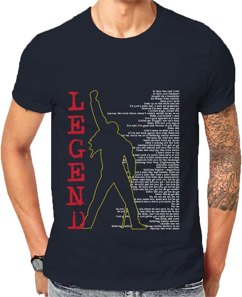Made in USA Queen Music Bohemian Rhapsody Freddie Mercury T-Shirt