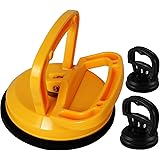 Kaisiking Yellow Suction Cup Dent Puller Handle Lifter Car Dent Puller Remover for Car Dent Repair, Glass,Tiles, Mirror, Gran