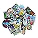50 Pieces Vinyl Personalize Laptop Stickers, Rick and Morty Stickers for Motorcycle, Bicycle, Skateboard, Luggage Decal Car Sticker Pack (Section-P)