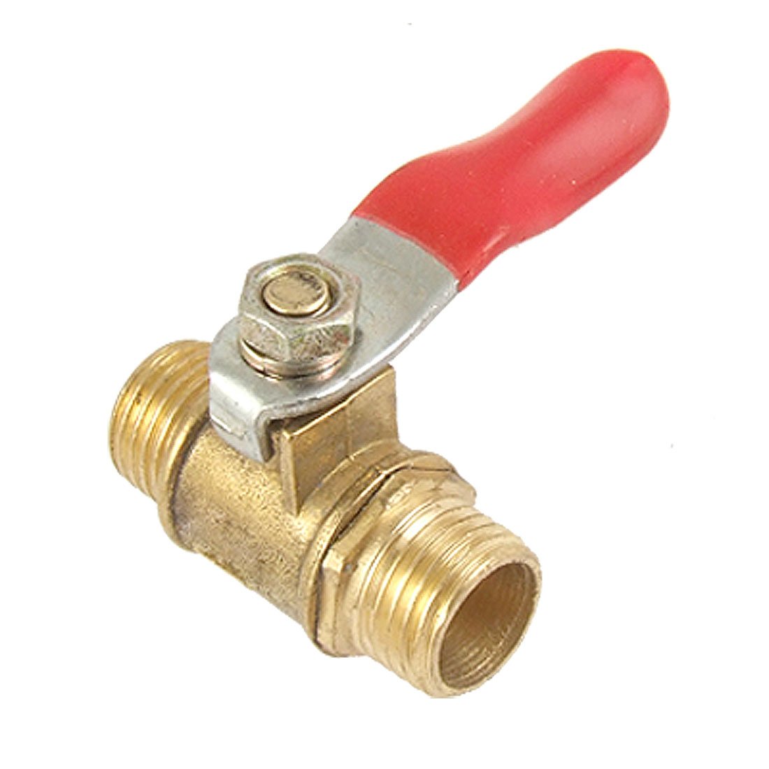 sourcingmap Full Port M Thread Lever Ball Valve for 13mm Dia Pipe
