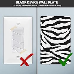 Pznen Light Switch Cover Plate, Zebra Animal Skin
