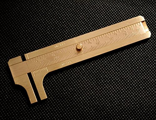 thumbnail image 2 of Platinum Brass Sliding Gauge – Precision Millimeter & Inch Measurement Tool – Made In India 2 of 6