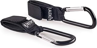 Laleni 2x Kinderwagen Haken sehr Belastbar - Karabiner Befestigungshaken für Wickeltasche Und Zubehör, Bis 10kg Belastbar