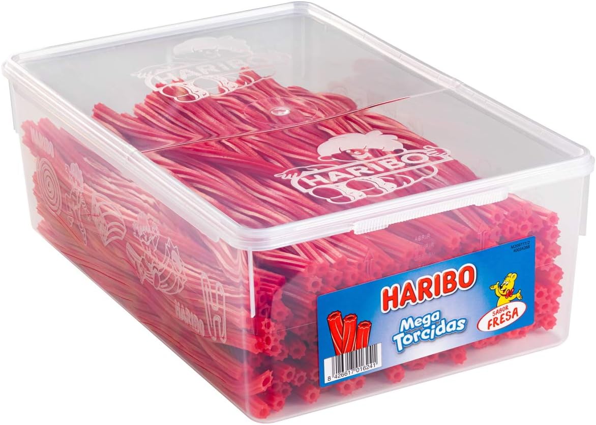 Haribo Mega Torcida Roja Geles Dulces - 1800 gr: Amazon.es: Alimentación y bebidas