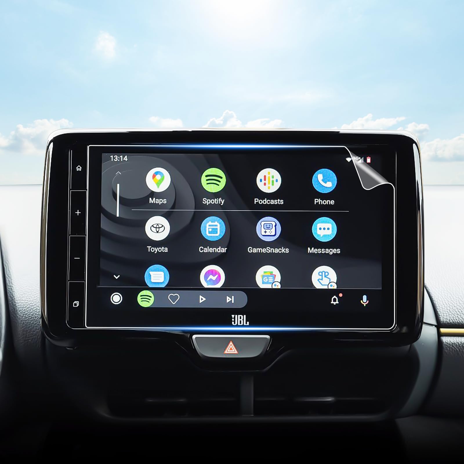 SHAOHAO For Toyota Yaris Cross 2021-2024 Screen Protector Car 9 Inch GPS Accessories PET Nano Film Scratch Resistance and Fingerprint Reduction 4H Hardness Yaris 2 Pieces