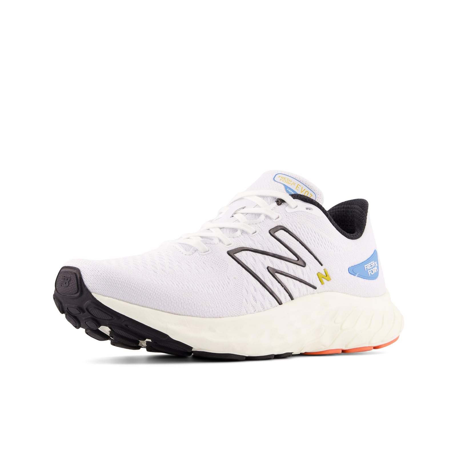 New Balance Men's Fresh Foam X Evoz V3 Running Shoe, White/Angora/Black, 7 X-Wide Image