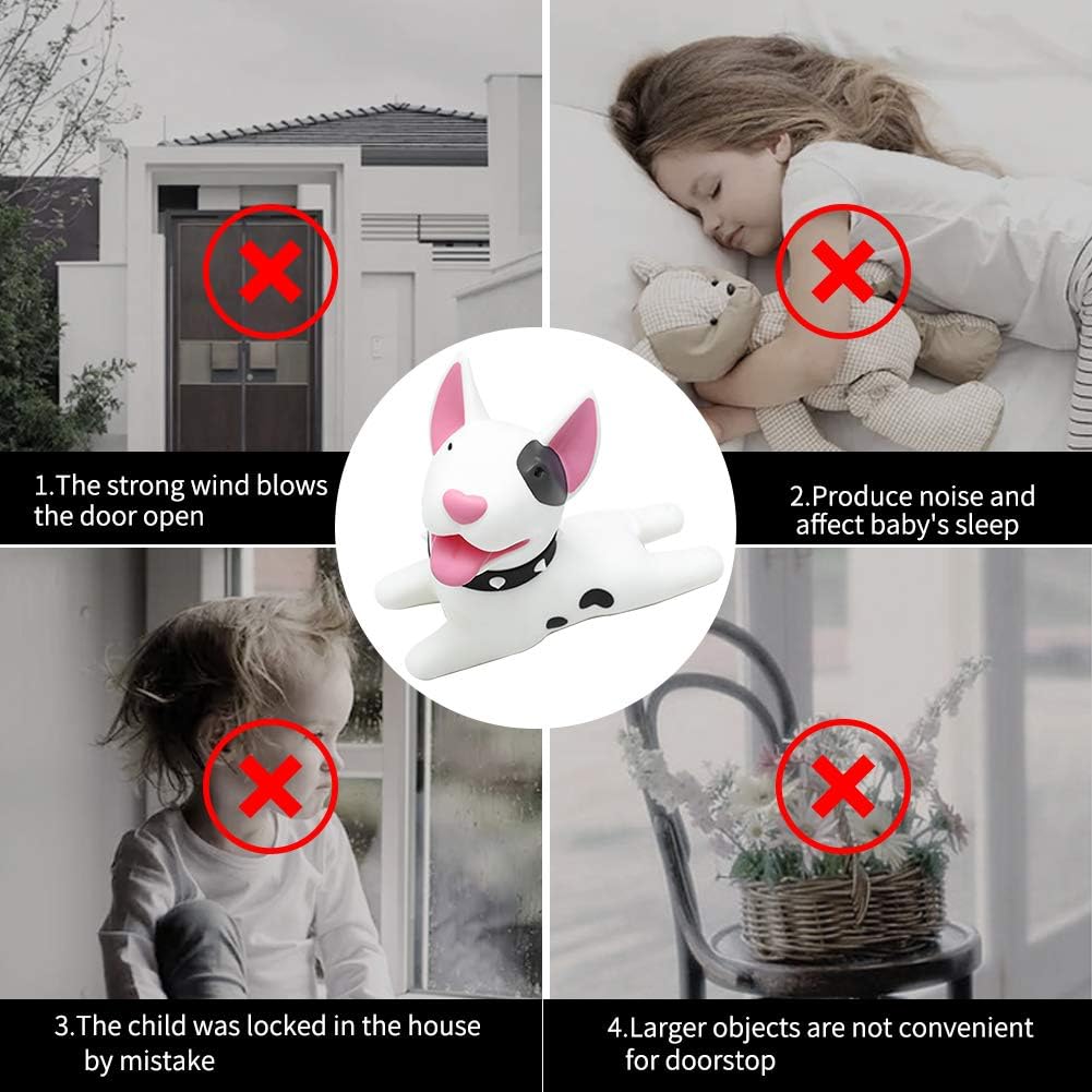 Huinsh Door Stopper Cute Dog Door Stopper, Door Stop Silicone Door Stops,Cute Style Door Wedge for Home and Office White Bull Terrier Dori: Home Improvement