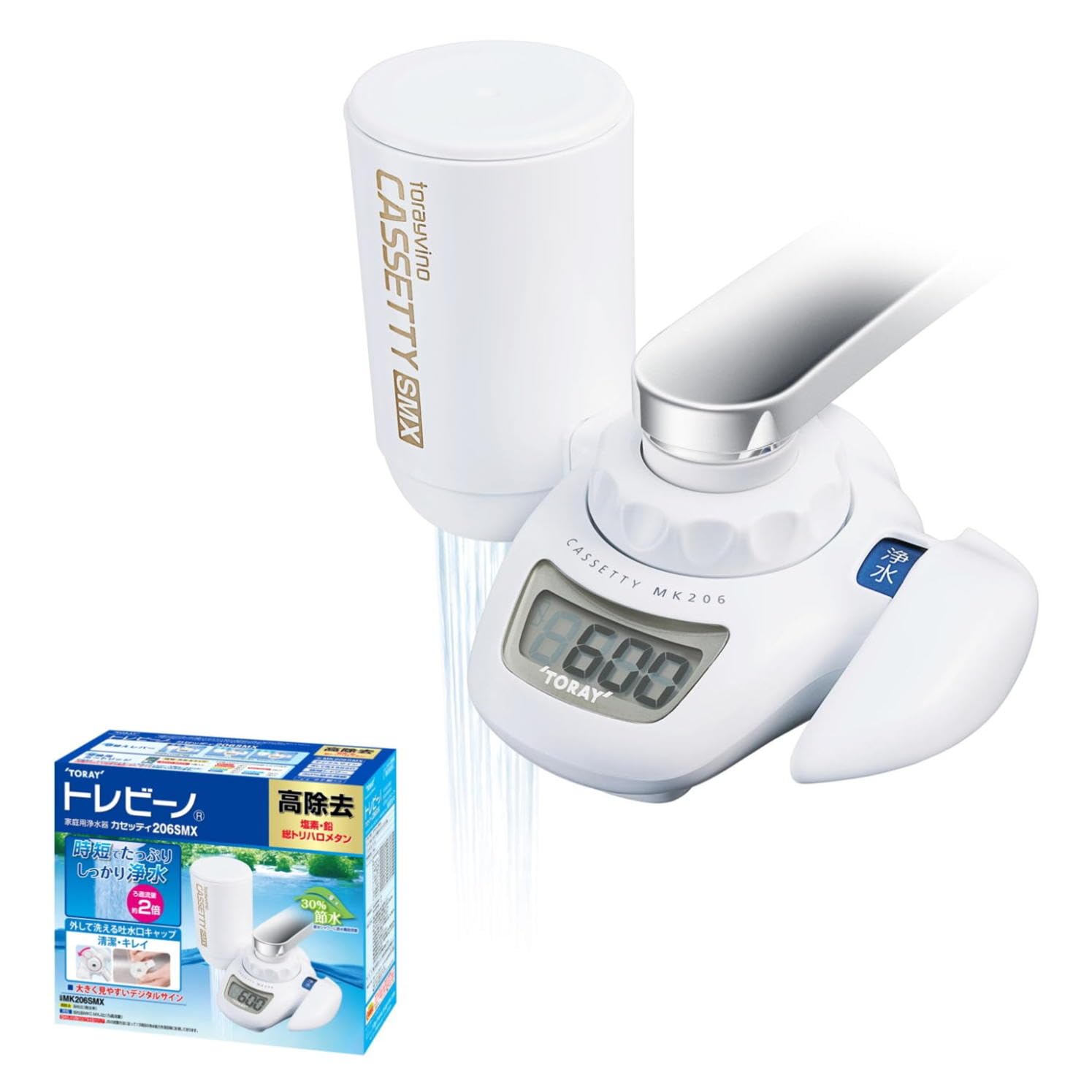 東レ トレビーノ 浄水器 蛇口 直結型 (高水圧/高除去/13項目クリア/30%節水) 日本製 MK206SMX カセッティシリーズ商品画像
