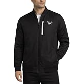 Reebok Mens Insulated Bomber Jacket for Golf, Gym &amp; Hiking | Lightweight Warmth for Easy Mobility, Ripstop Shell with Soft Lining, Ribbed Cuffs for a Secure Everyday Fit
