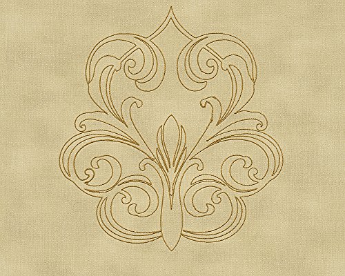 Architects Paper Panneau mural brodé Nobile jaune métallisé 3,20 m x 0,70 m 969835