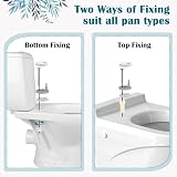 STOREMIC Toilet Seat Soft Close with Quick Release Adjustable Hinges White view 6