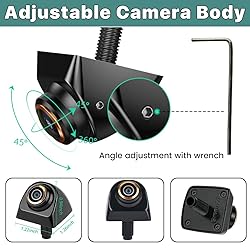HD Backup/Front/Side View Camera with Gold