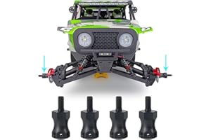 WEFEINO 4Pcs RC Wheel Hex Adapter Extenders +15mm for 1/10 Hammer Rey, Lasernut U4 Rock Truck RC Buggy Car