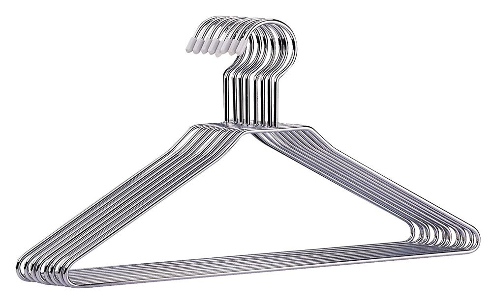 Photo 1 of Organize It All Chrome Hangers - 8 Hangers Per Pack (1363W-6)