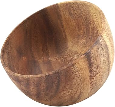 Vaste Acaciahouten Schaal Voor Slaap Soep Rijst Handgemaakte Houten Schaal Voor Keukengerei Meerweg Verpakking Socialme Eu Amazon Nl
