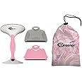 GLEENER Battery-Free Fabric Shaver & Lint Brush + Sweater Saver Gift Bundle | Adjustable Depiller for Clothing & Furniture (Pink Provence)